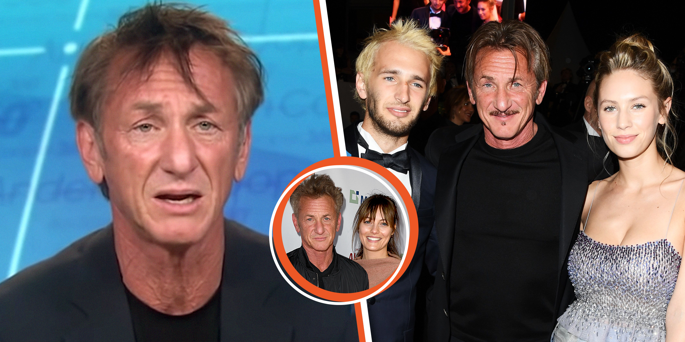 Sean Penn | Hopper Penn, Sean Penn et Dylan Frances Penn | Sean Penn et Leila George | Source : Getty Images | www.youtube.com/user/CNN