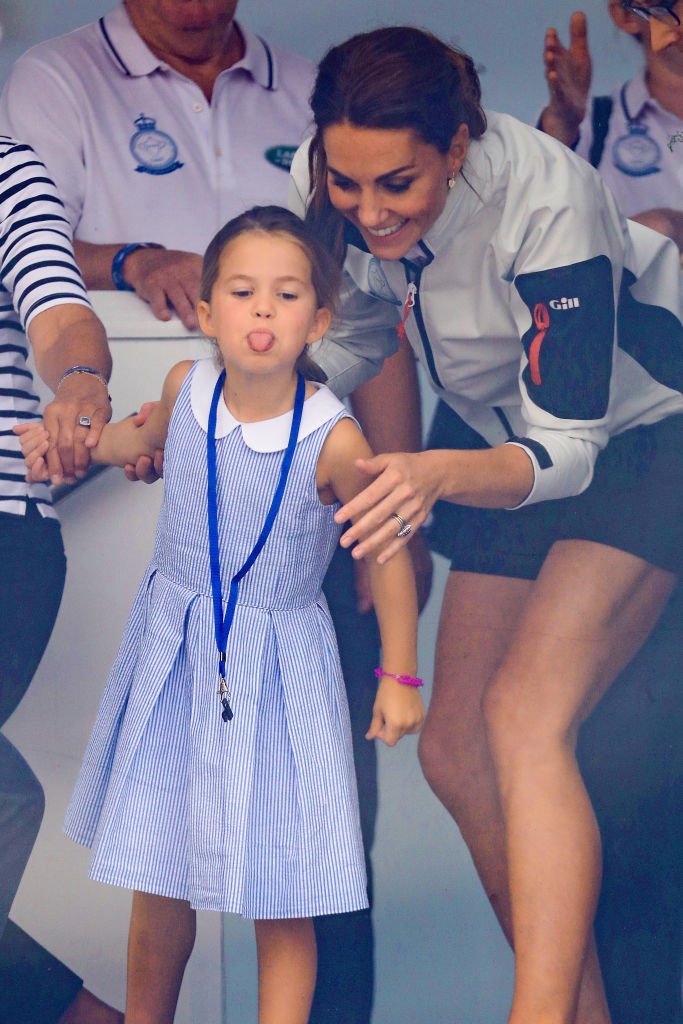  Princess Charlotte and Kate Middleton having fun together after the inaugural King’s Cup regatta | Getty Images