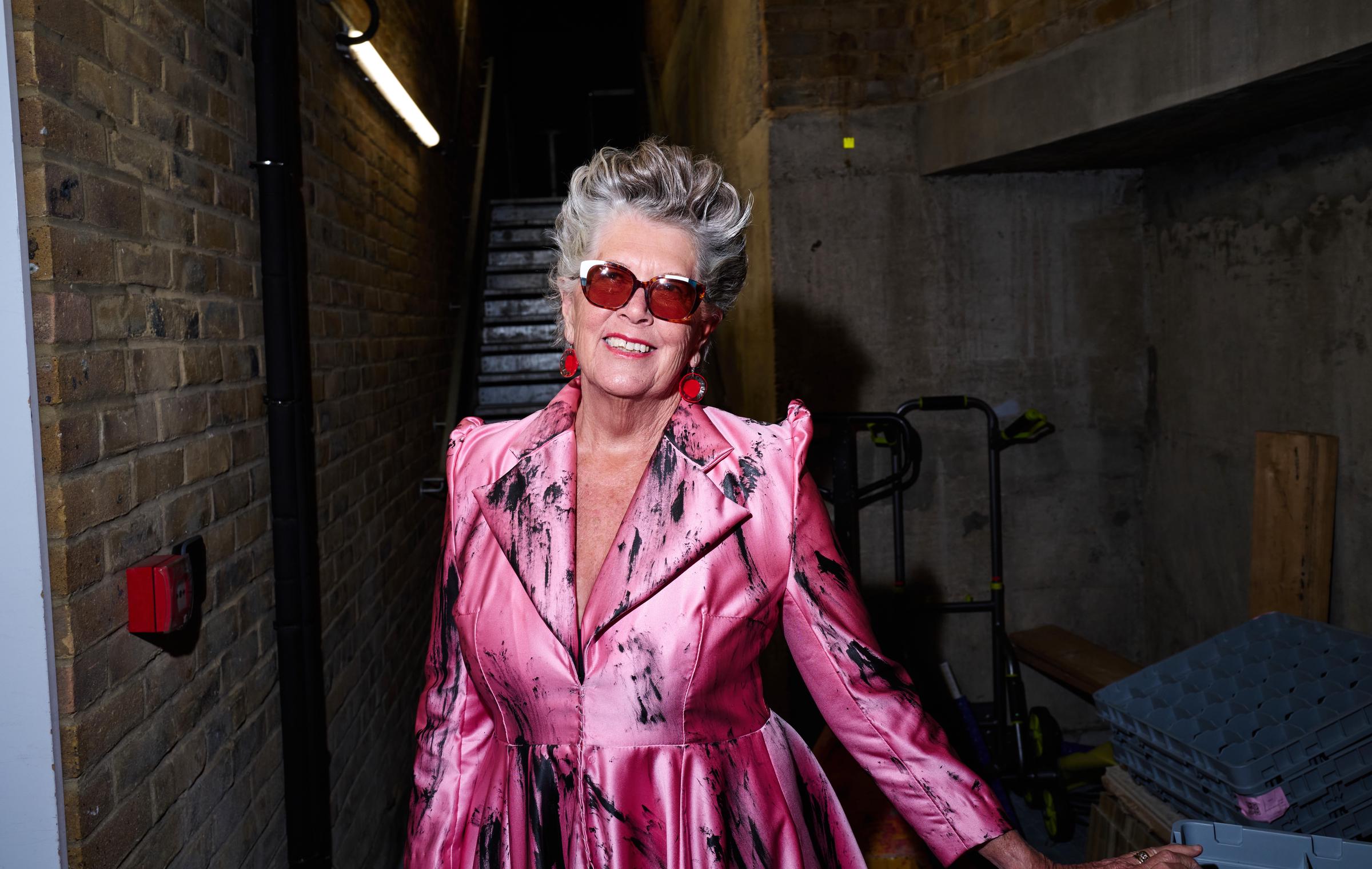 Dame Prue Leith backstage ahead of the Vin & Omi show during London Fashion Week on February 19, 2025, in England. | Source: Getty Images