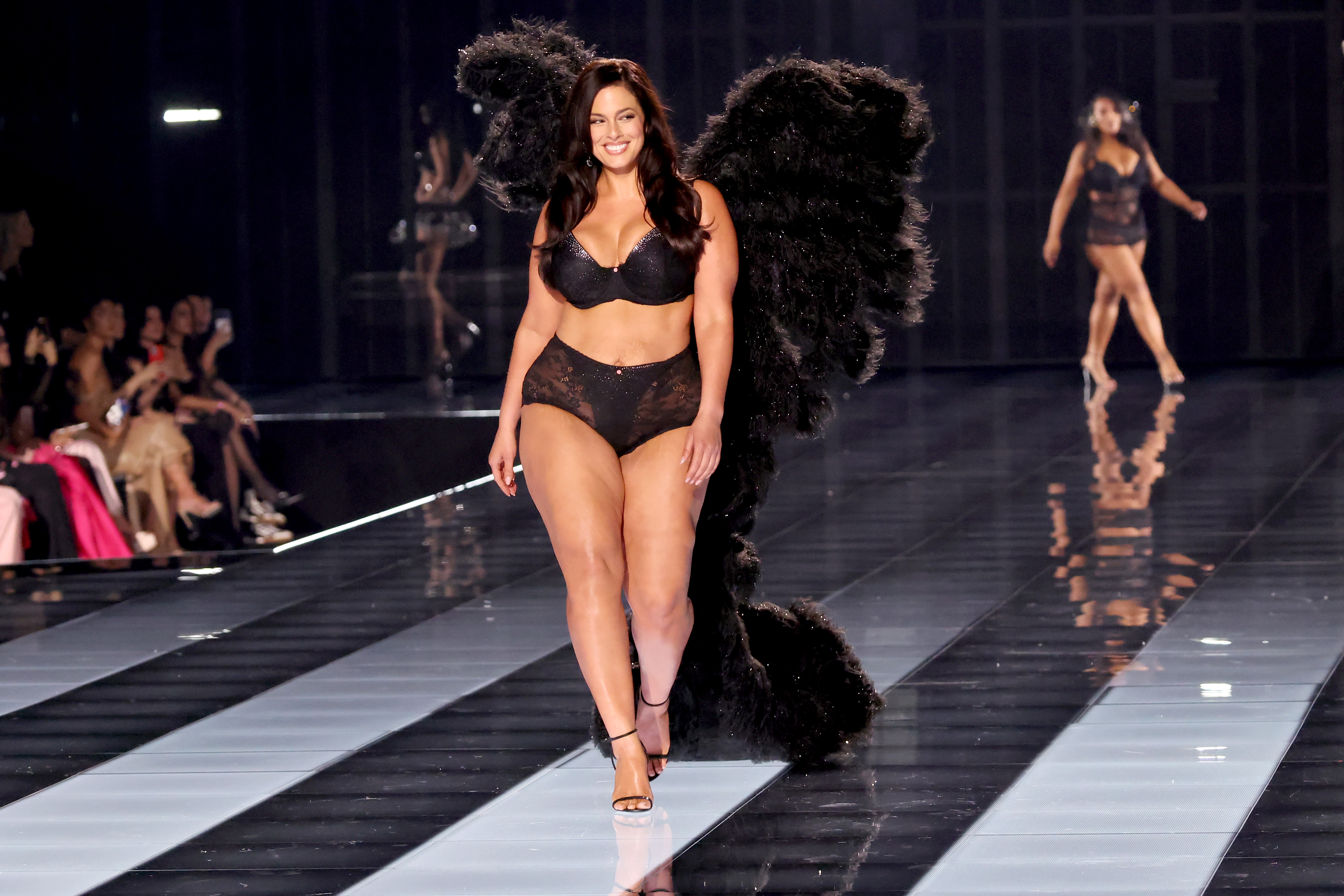 Ashey Graham at the Victoria's Secret Fashion Show held at Steiner Studios on October 15, 2025 in New York | Source: Getty Images