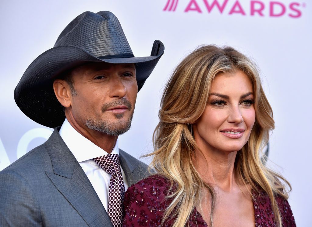 Tim McGraw and Faith Hill during the 52nd Academy Of Country Music Awards at Toshiba Plaza on April 2, 2017 in Las Vegas, Nevada. | Source: Getty Images