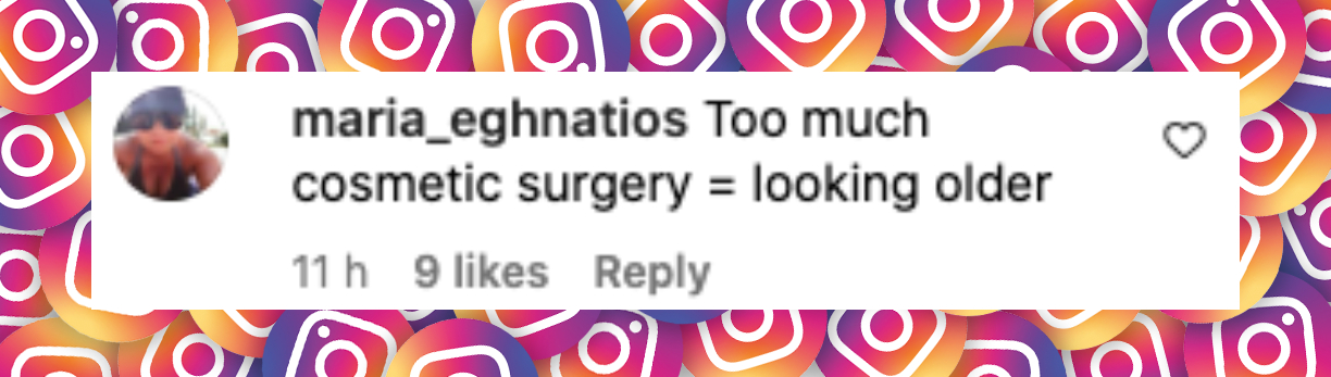 User comment about Tori Spelling, posted on September 25, 2024 | Source: Instagram/hellocanadamag