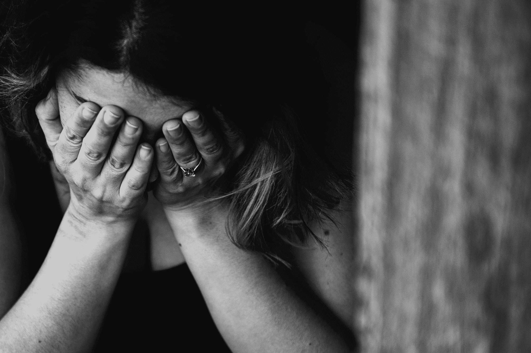 A crying woman. | Source: Pexels