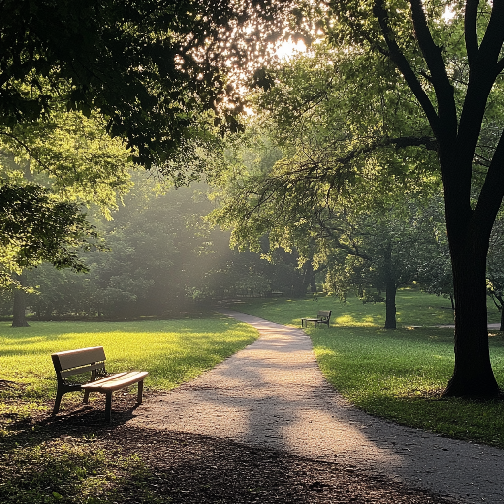 An empty park | Source: Midjourney