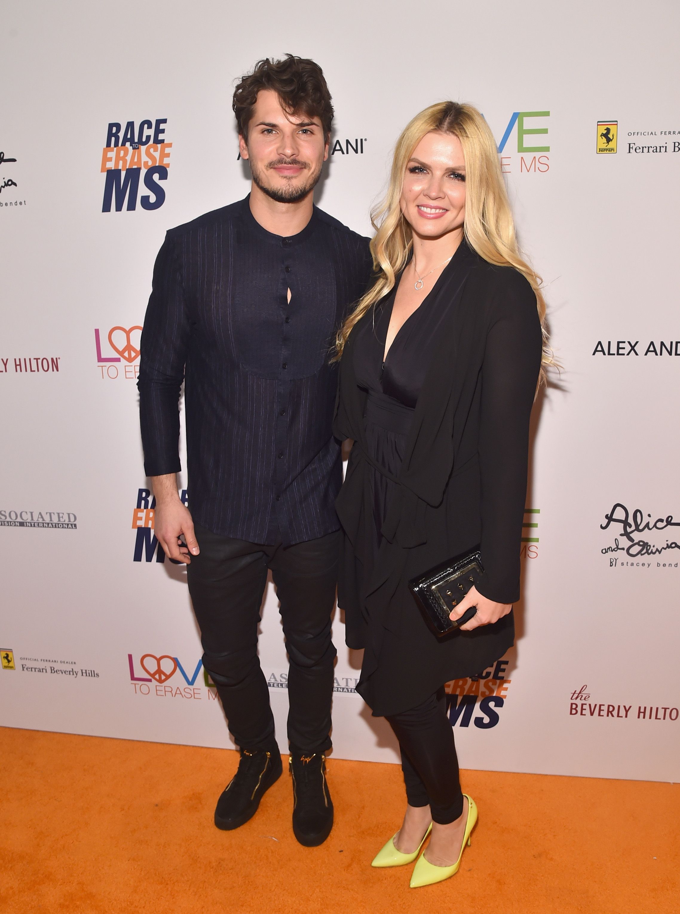 Gleb Savchenko and Elena Samodanova at the 25th Annual Race To Erase MS Gala at The Beverly Hilton Hotel on April 20, 2018 | Photo: Getty Images