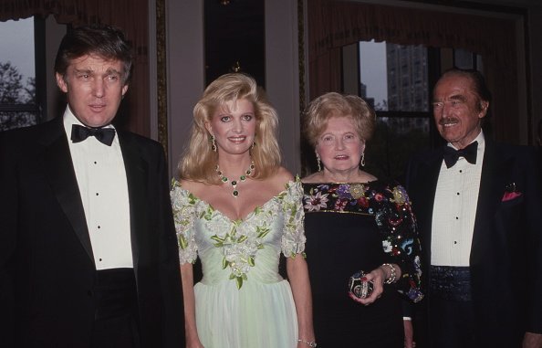 Donald Trump, Ivana Trump, Mary Trump and Fred Trump at The Plaza Hotel in New York City in 1987 | Photo: Getty Images