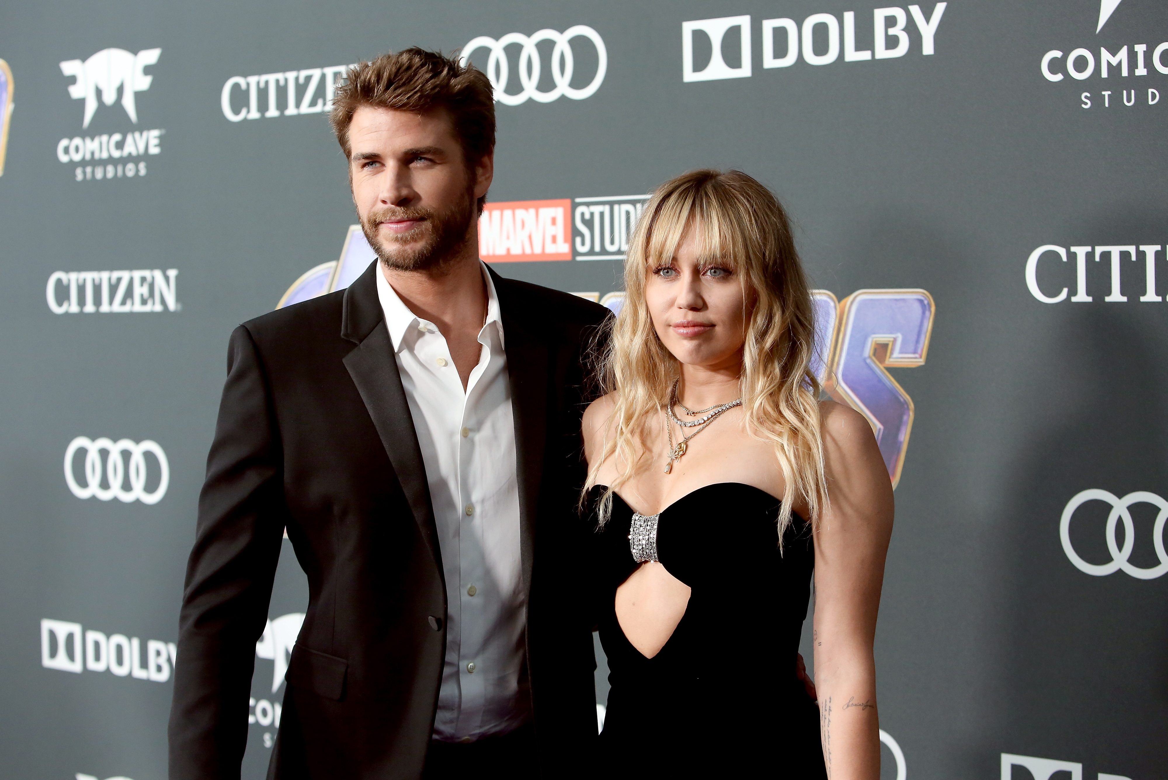 Liam Hemsworth and Miley Cyrus attend the Los Angeles World Premiere of "Avengers: Endgame" at the Los Angeles Convention Center on April 23, 2019 in Los Angeles, California | Source: Getty Images