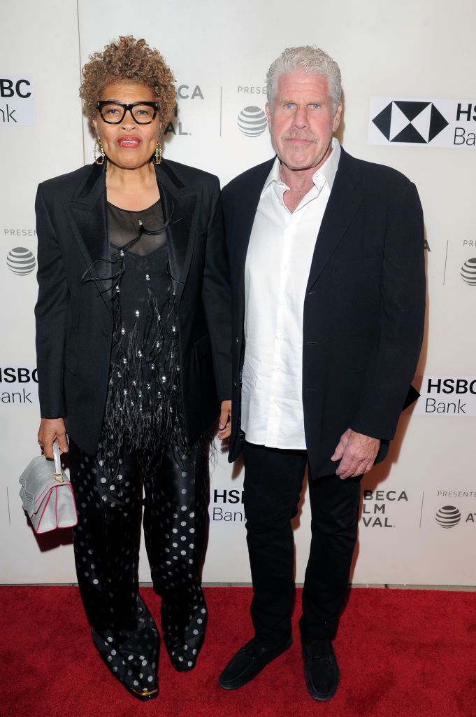 Opal Stone and Ron Perlman at premiere of Disobedience during 2018 Tribeca Film Festival at BMCC on April 24, 2018 | Source: Getty Images