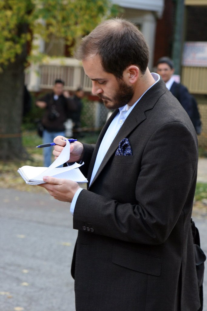 Periodista tomando notas. | Imagen: Flickr Periodista tomando notas. | Imagen: Flickr