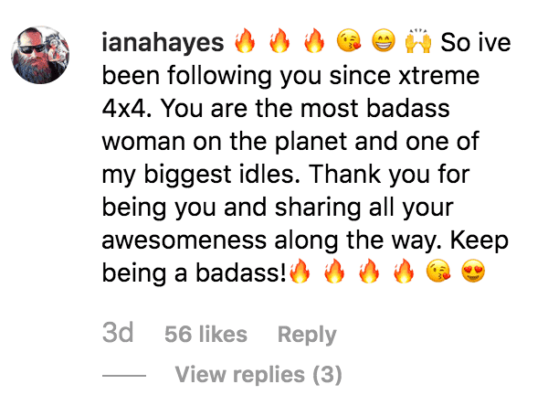 Fans respond to Jessi Combs' post showing their adoration for her | Source: instagram.com/thejessicomb