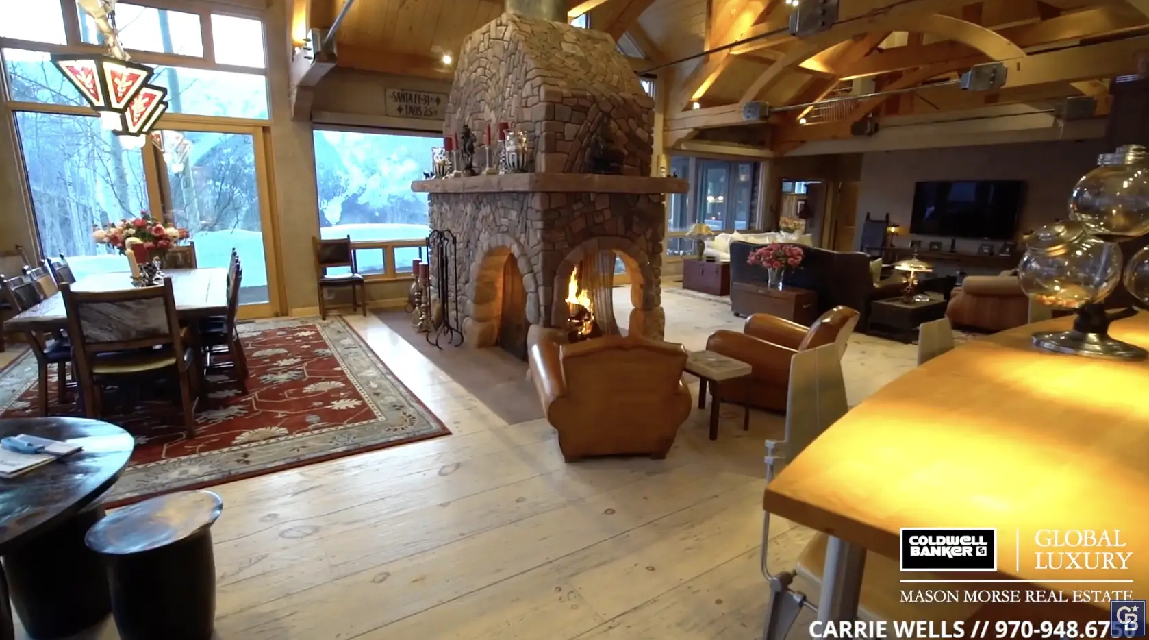 Melanie Griffith's Aspen mansion | Source: youtube.com/@coldwellbanker