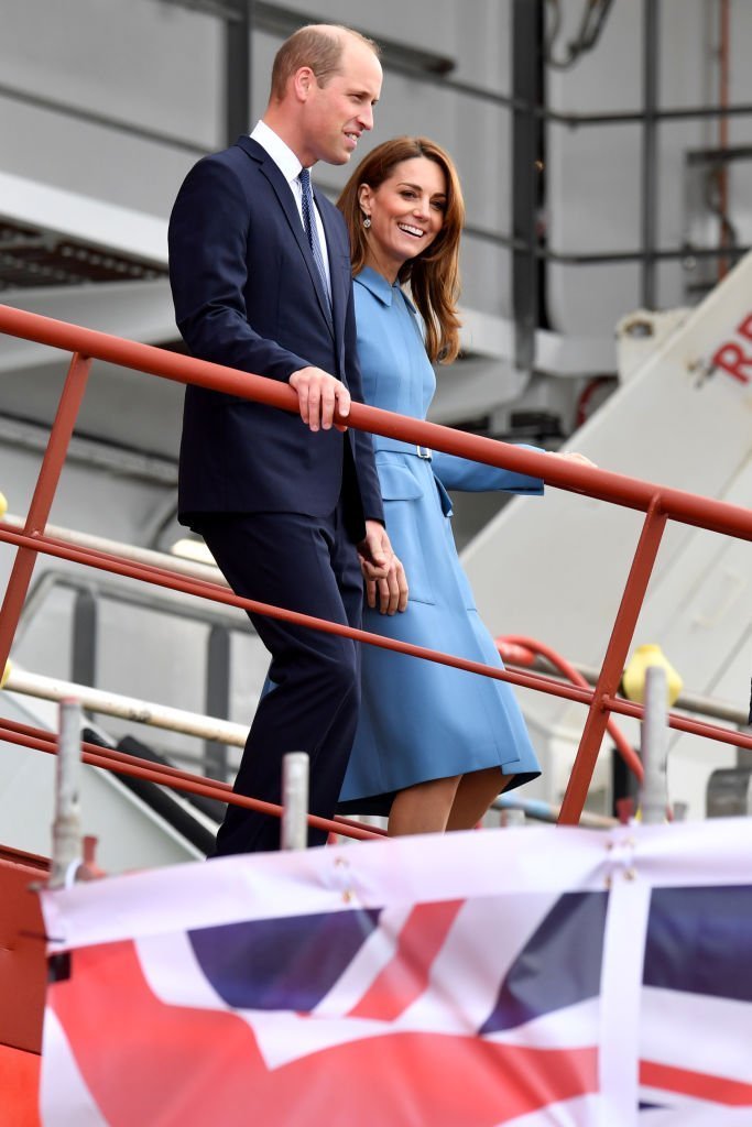 Prince William,and Kate Middleton attend the naming ceremony for The RSS Sir David Attenborough. | Source: Getty Images 