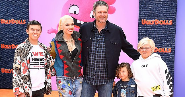 Kingston Rossdale, Gwen Stefani, Blake Shelton, Apollo Bowie Flynn Rossdale, and Zuma Nesta Rock Rossdale at the world premiere of "UglyDolls" on April 27, 2019, in Los Angeles, California | Photo: Steve Granitz/WireImage/Getty Images