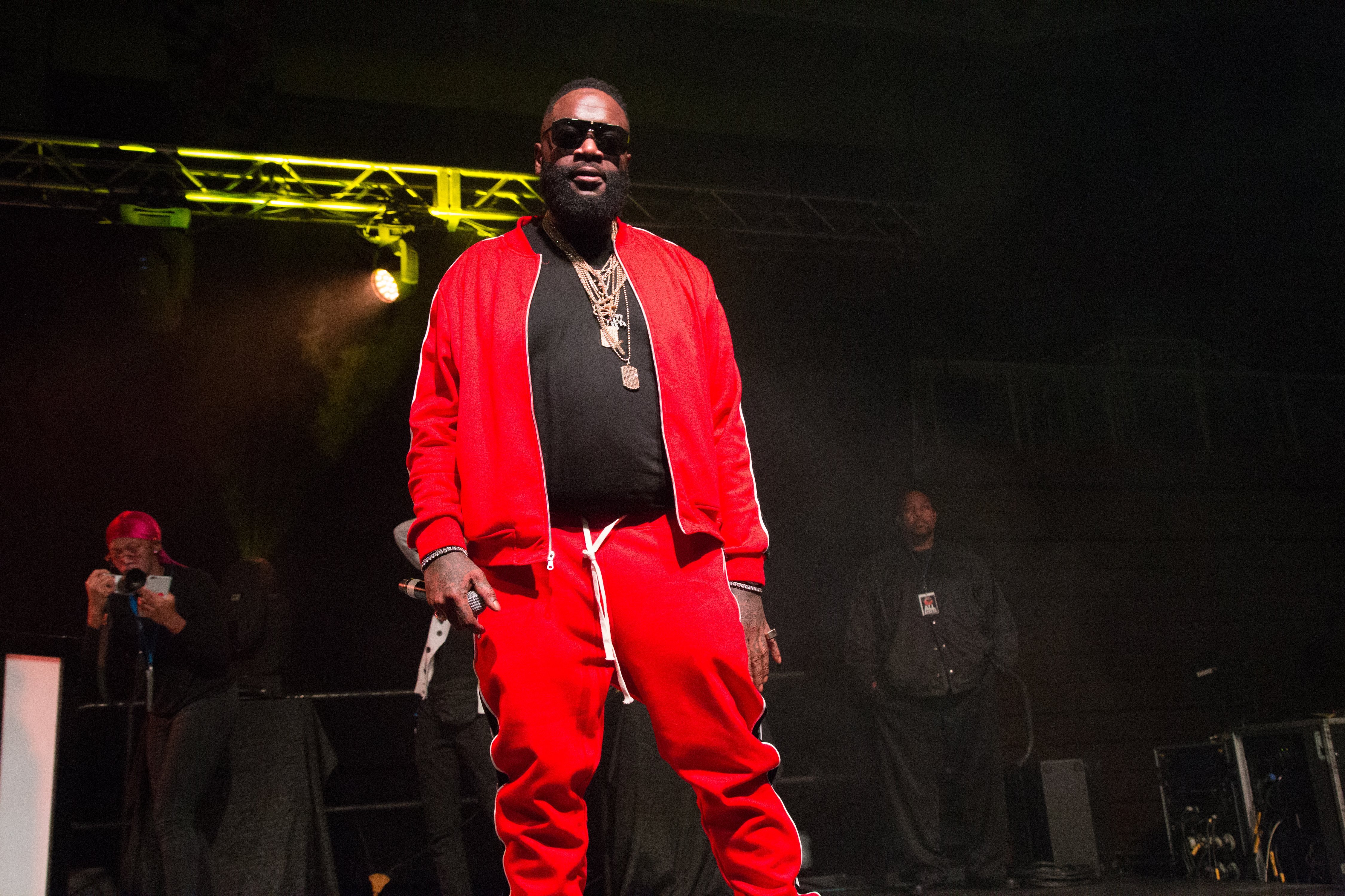 Rick Ross performing at the Coppin State University Homecoming in February 2018 in Maryland. | Photo: Getty Images