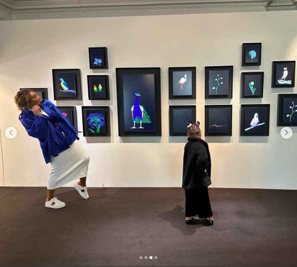 Olympia Ohanian and Serena Williams looking at art posted on March 7, 2023 | Source: Instagram/serenawilliams