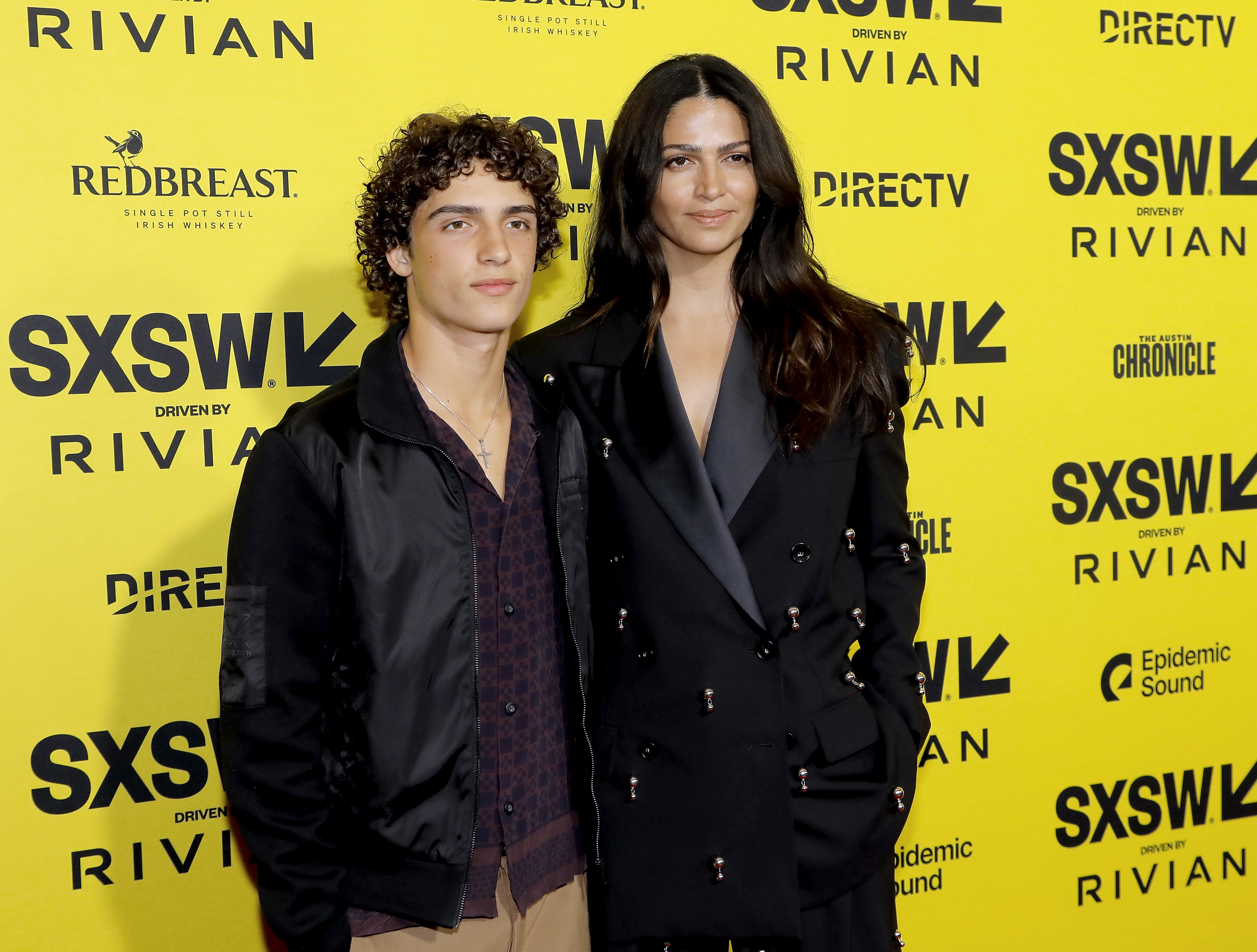 Levi Alves McConaughey and Camila Alves attend "The Rivals Of Amziah King" world premiere during the 2025 SXSW Conference and Festival at The Paramount Theatre on March 10, 2025, in Austin, Texas | Source: Getty Images