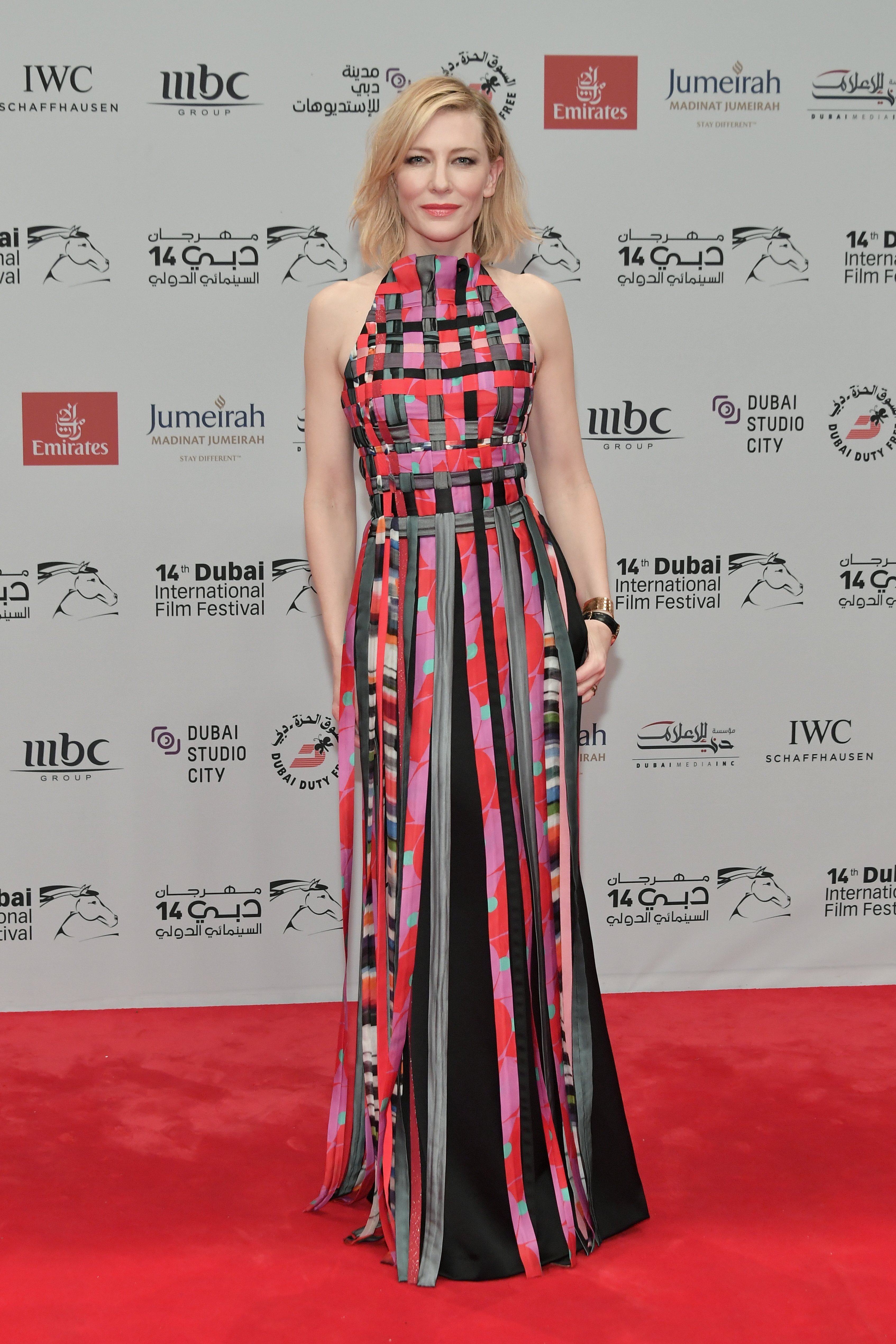 Cate Blanchett during the Opening Night Gala of the 14th annual Dubai International Film Festival held at the Madinat Jumeriah Complex on December 6, 2017 in Dubai, United Arab Emirates. | Source: Getty Images