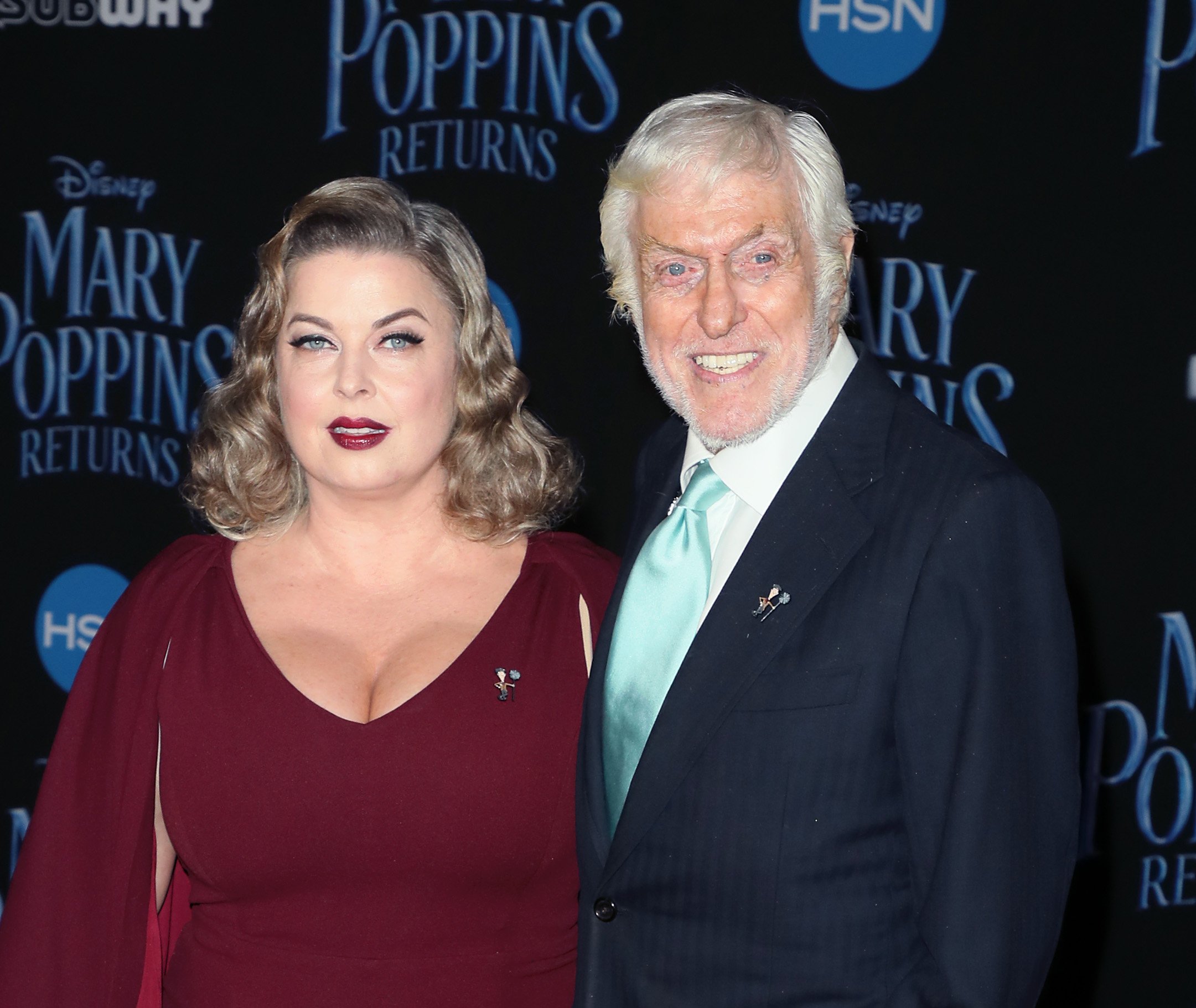 Actor Dick Van Dyke and his wife make-up artist, Arlene Silver attend the premiere of "Mary Poppins Returns" at the El Capitan Theatre on November 29, 2018 in Los Angeles, California | Source: Getty Images