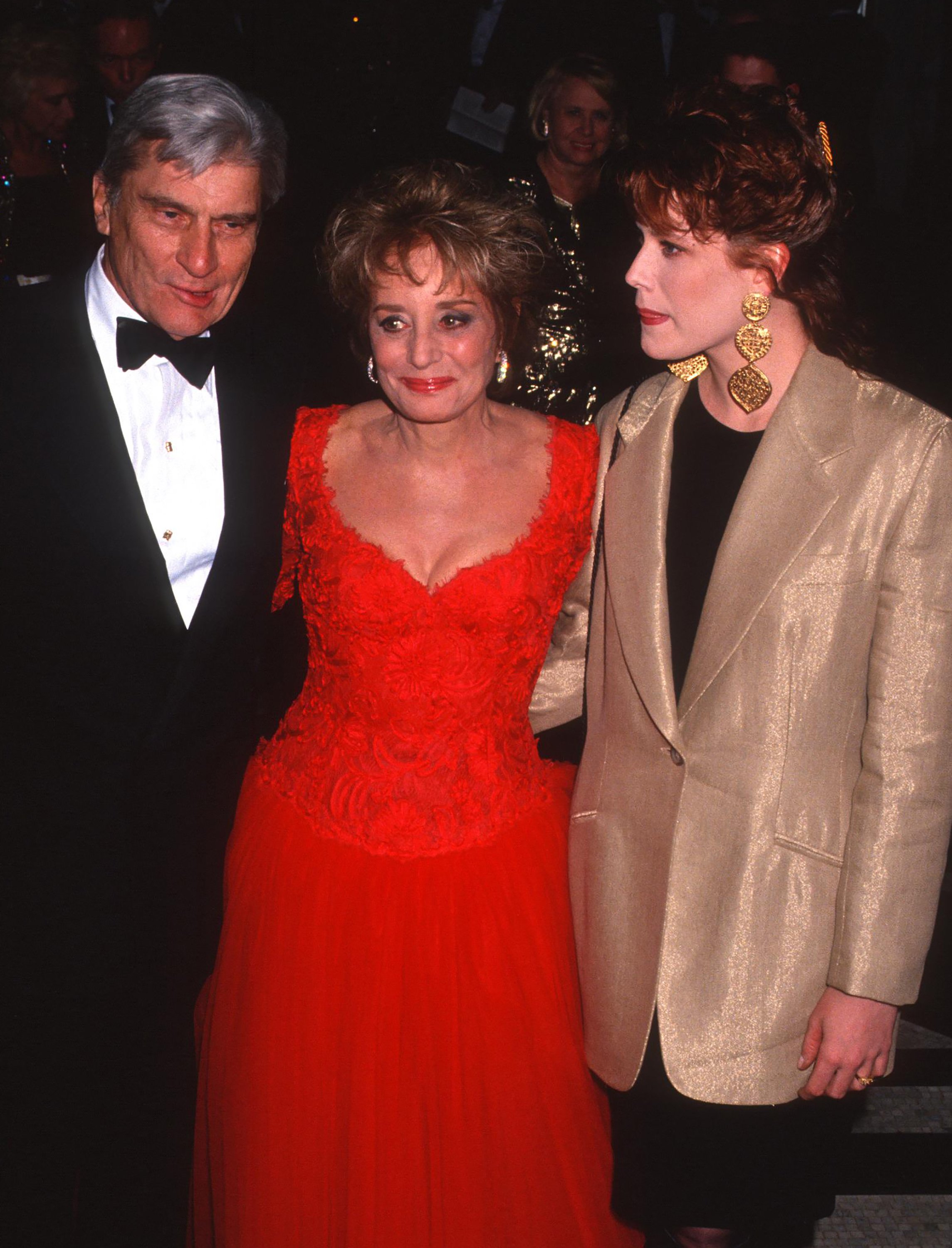 John Warner, Barbara Walters and daughter Jacqueline attend American Museum of the Moving Image Awards Honoring Barbara Walters in New York City on March 19, 1992. | Source: Getty Images