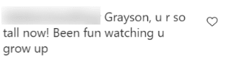Fan comments underneath Grayson Chrisley's post in October 2020 | Photo: Instagram/ Grayson Chrisley