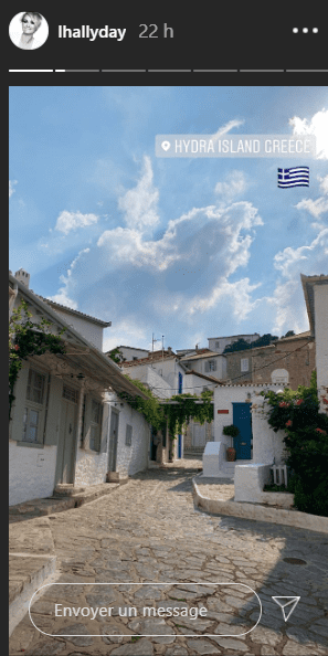 Story de Laeticia Hallyday montrant les belles endroits en Grèce. | Photo : Story Instagram / lhallyday