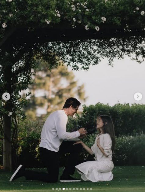 Photo from Madison Beer and Justin Herbert's engagement announcement from July 28, 2026. | Source: Instagram/madisonbeer