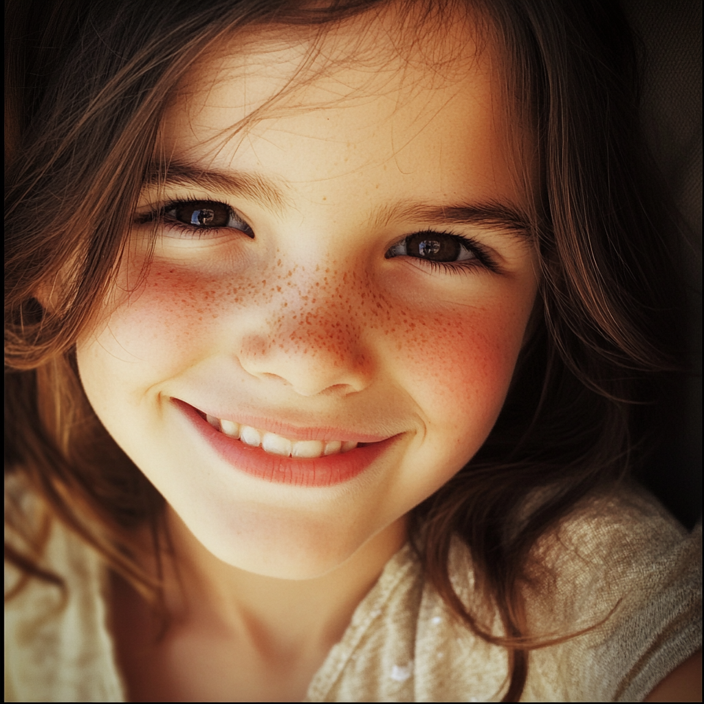 A smiling little girl | Source: Midjourney