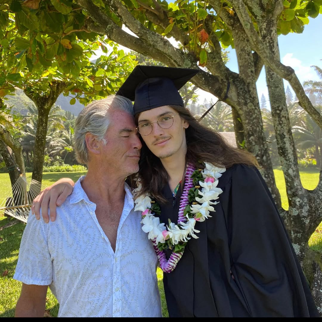 Pierce Brosnan and his son from a post dated May 17, 2020. | Source: Instagram/piercebrosnanofficial