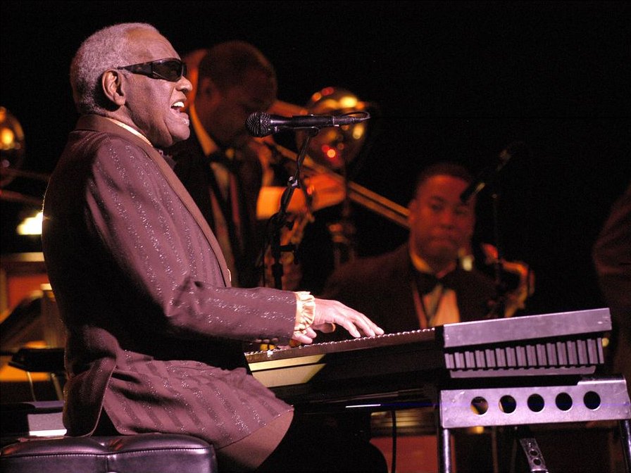 Ray Charles at the 2003 Montreal International Jazz Festival | Photo By Victor Diaz Lamich, CC BY 3.0, Wikimedia Commons Images