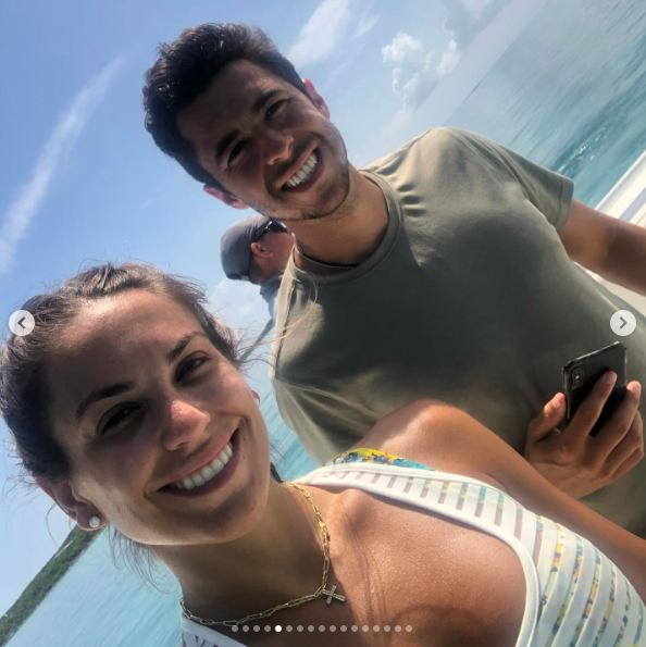 Meredith and Johnny Gaudreau. | Source: Instagram/meredithgaudreau_