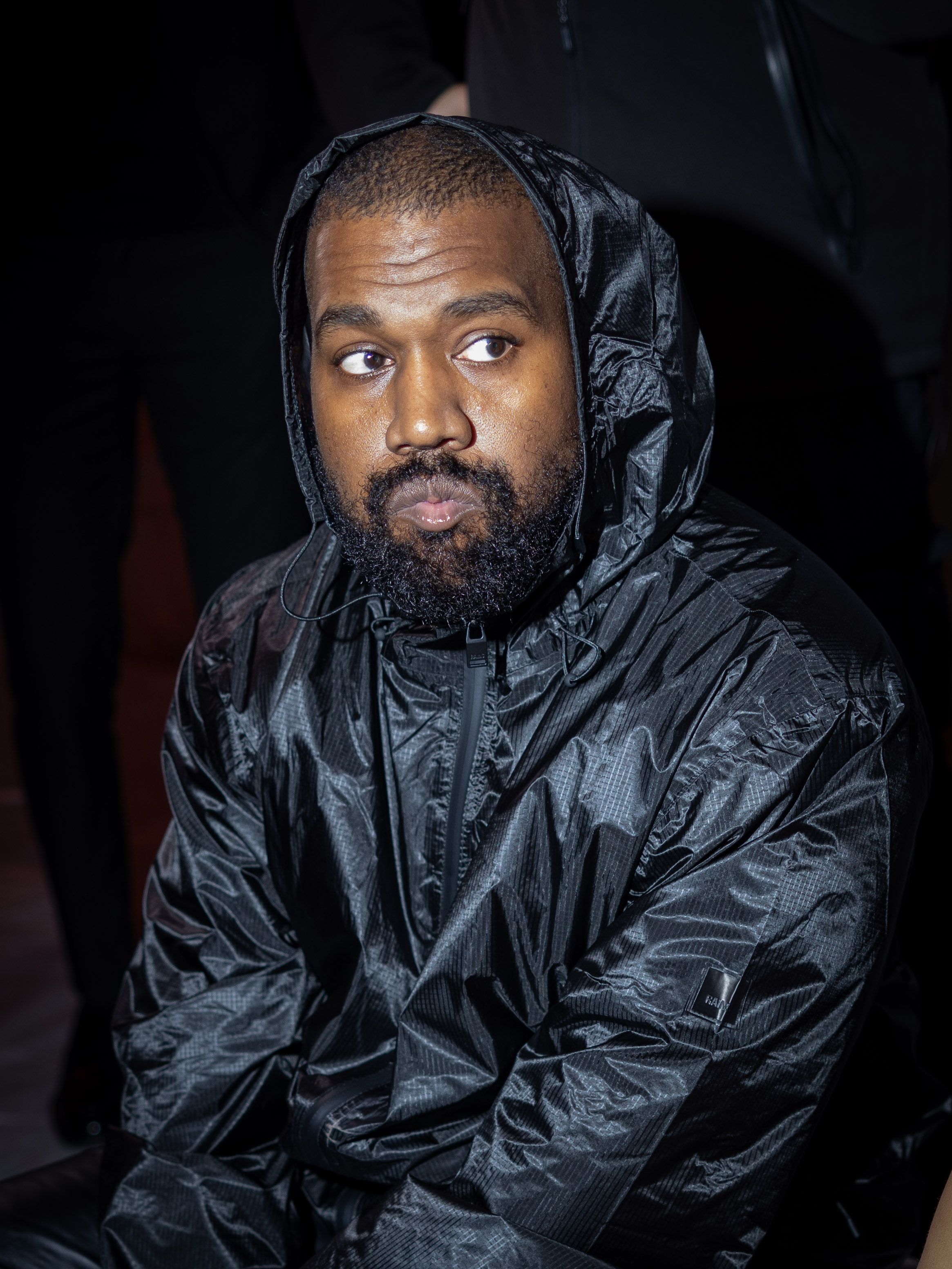 Kanye West sits front row at the Marni show during Milan Fashion Week Womenswear Fall/Winter 2024–2025 in Italy on February 23, 2024 | Source: Getty Images