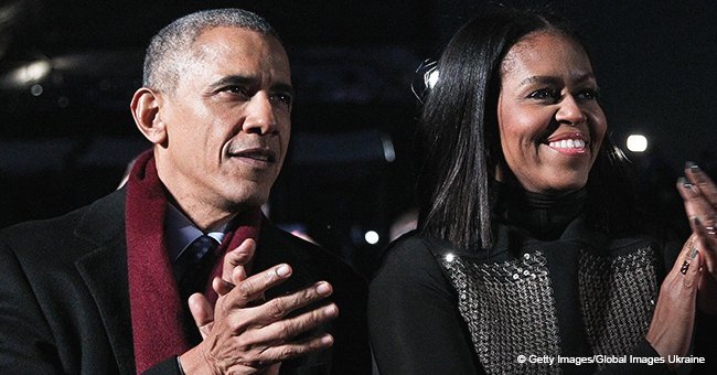 Barack and Michelle Obama receive rockstar welcome from screaming crowd on Martha's Vineyard trip