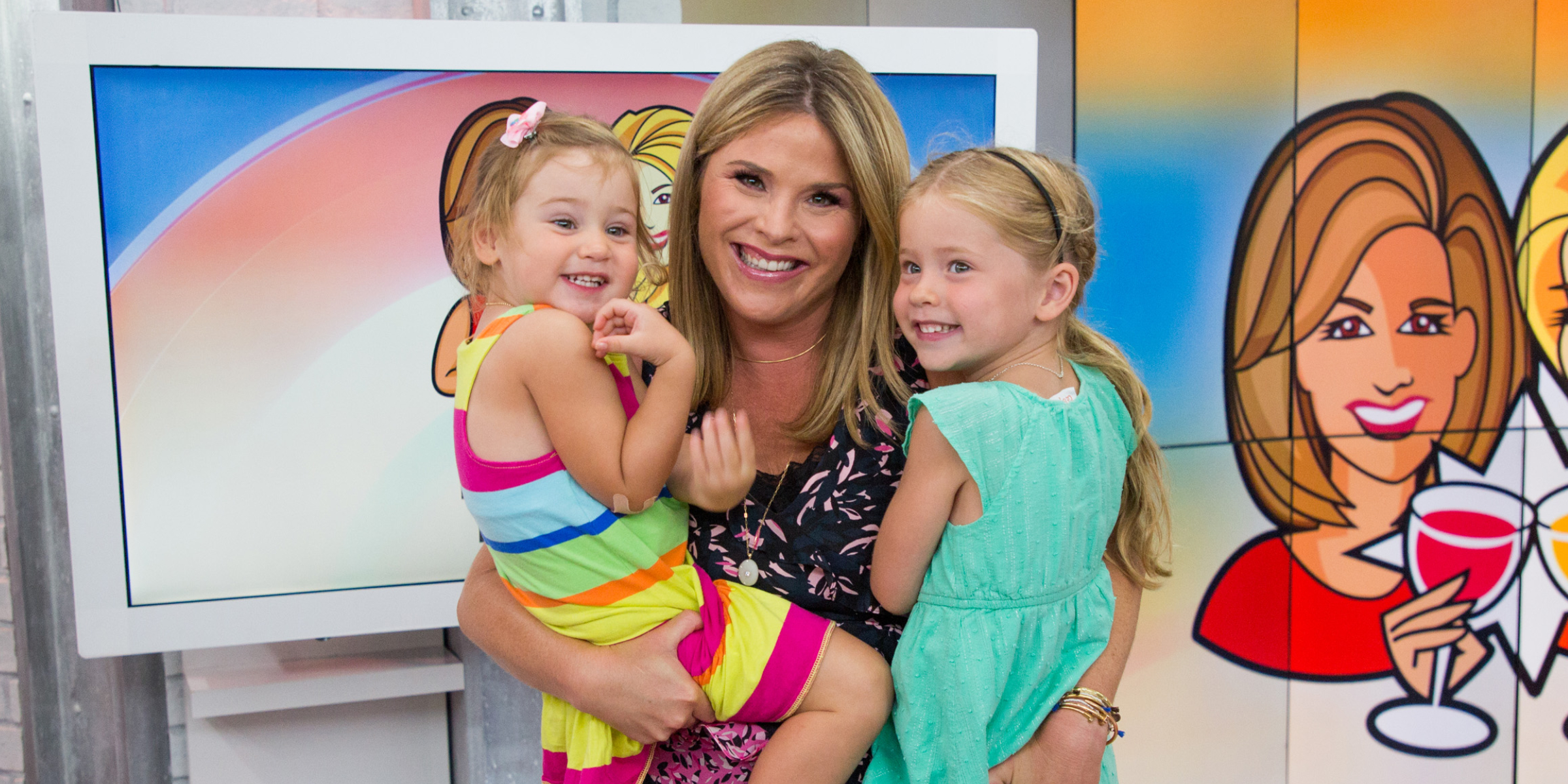 Jenna Bush Hager and her daughters Mila and Poppy | Source: Getty Images