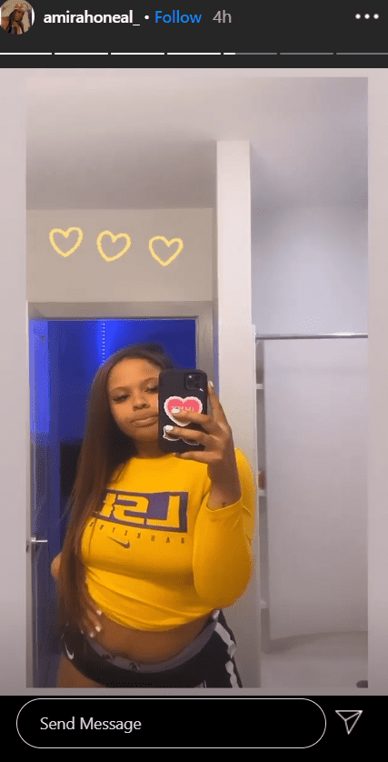 Shaunie And Shaq Oneals Daughter Amirah Flaunts Her Curvy Body In A New Mirror Selfie Shared On 5161