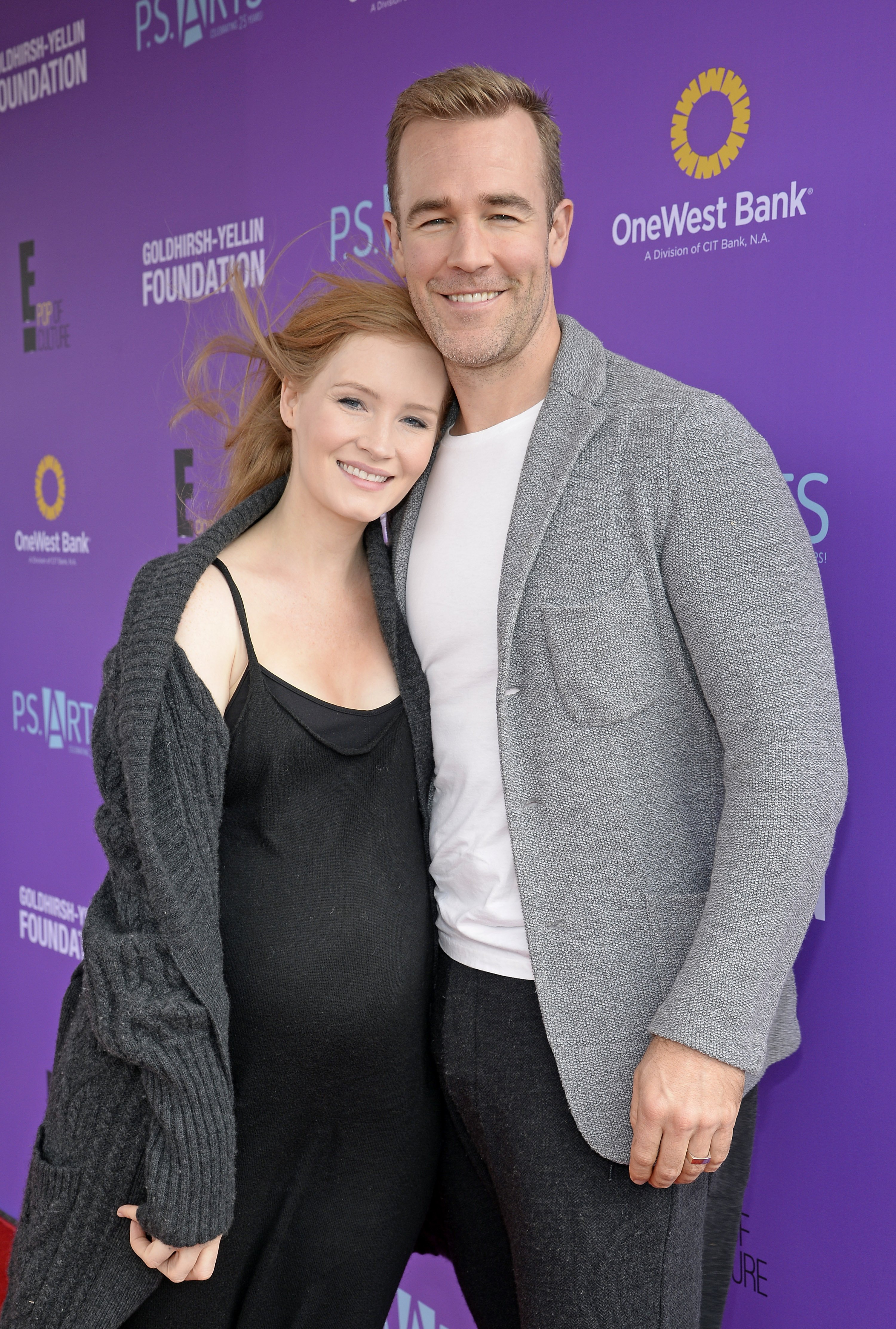 Film producer Kimberly Brook and her actor husband James Van Der Beek attend Express Yourself 2015 at Barker Hangar on November 15, 2015 in Santa Monica, California ┃Source: Getty Images