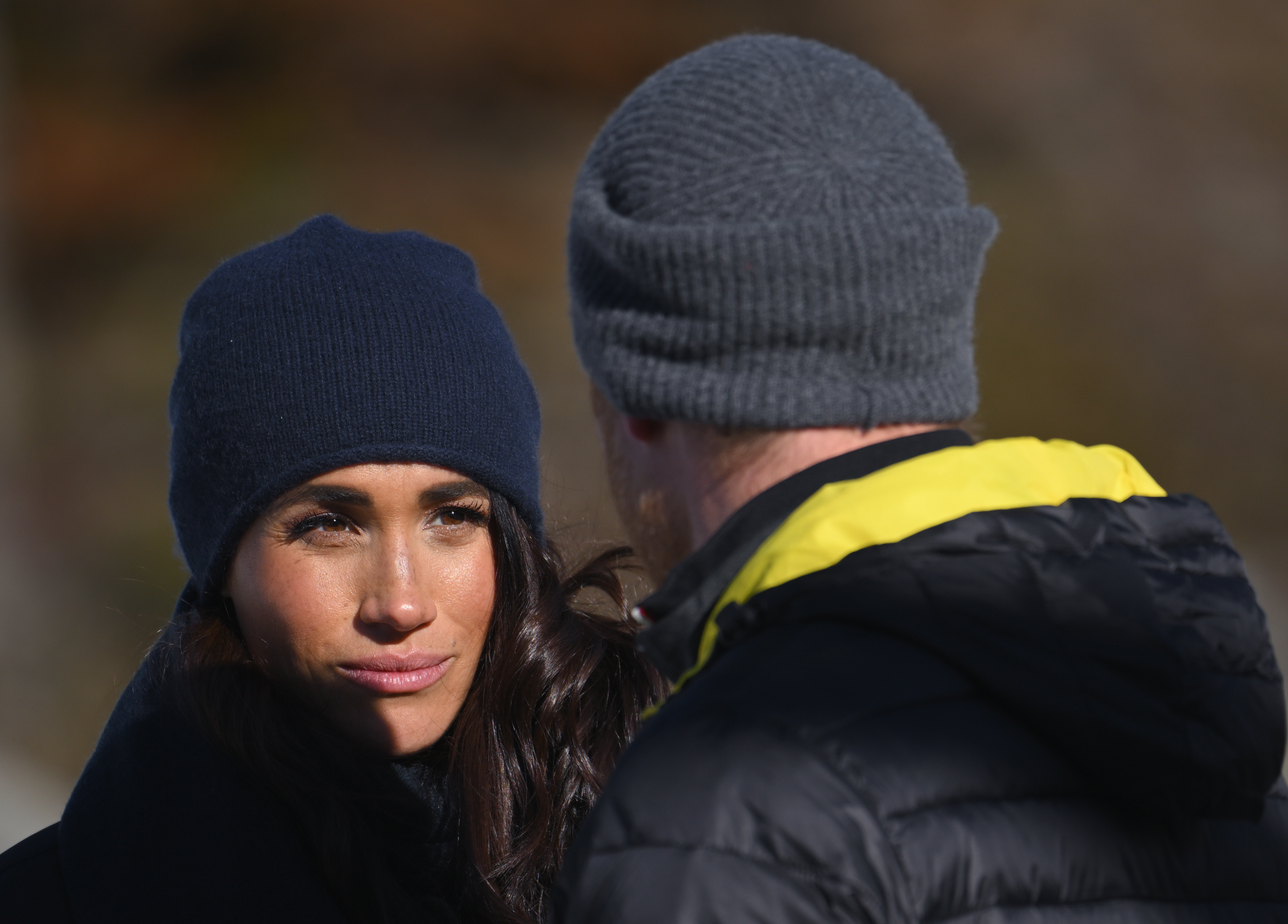 Meghan Markle and Prince Harry at the Invictus Games One Year To Go Event in Whistler, Canada on February 15, 2024 | Source: Getty Images