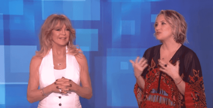 Goldie Hawn and Kate Hudson on The Ellen Show. | Photo: YouTube/ TheEllenShow
