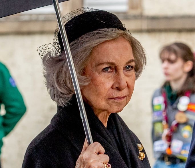La reina Sofía en el funeral del Gran Duque Jean de Luxemburgo, el 4 de mayo de 2019 en Luxemburgo. | Foto: Getty Images