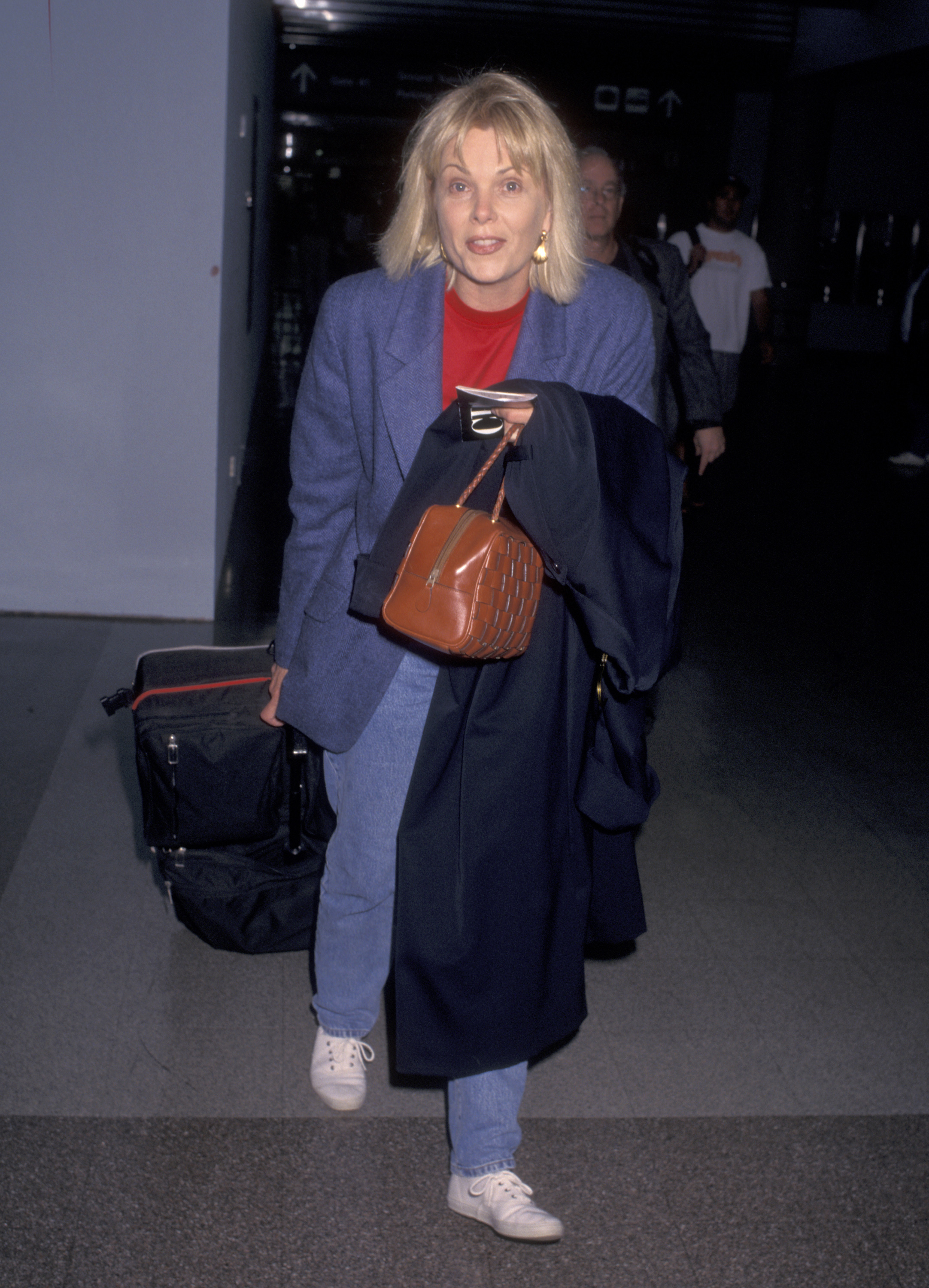 The celebrity seen departing from the Los Angeles International Airport on October 7, 1996, in Los Angeles, California. | Source: Getty Images