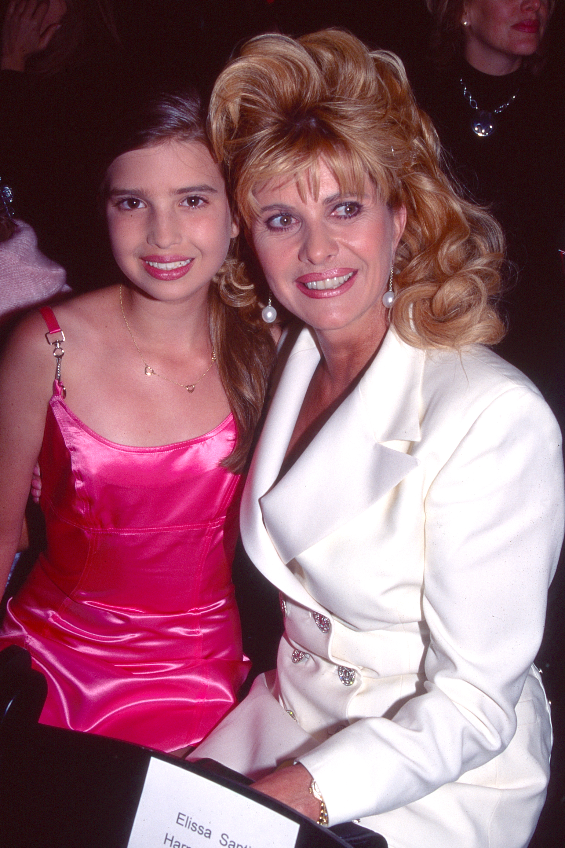 Ivanka Trump and her mother Ivana Trump attend a fashion show in New York City in March 1995.