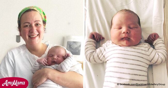Woman gives birth to record breaking 11-lb child naturally