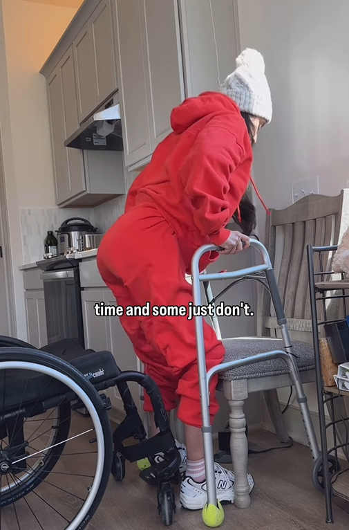 Maria Palen struggles to stand, dated January 19, 2025 | Source: Instagram/@planthlete_maria