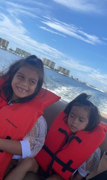 Aliyah Jaico enjoying a boat ride | Source: Facebook/Daniela Jaico
