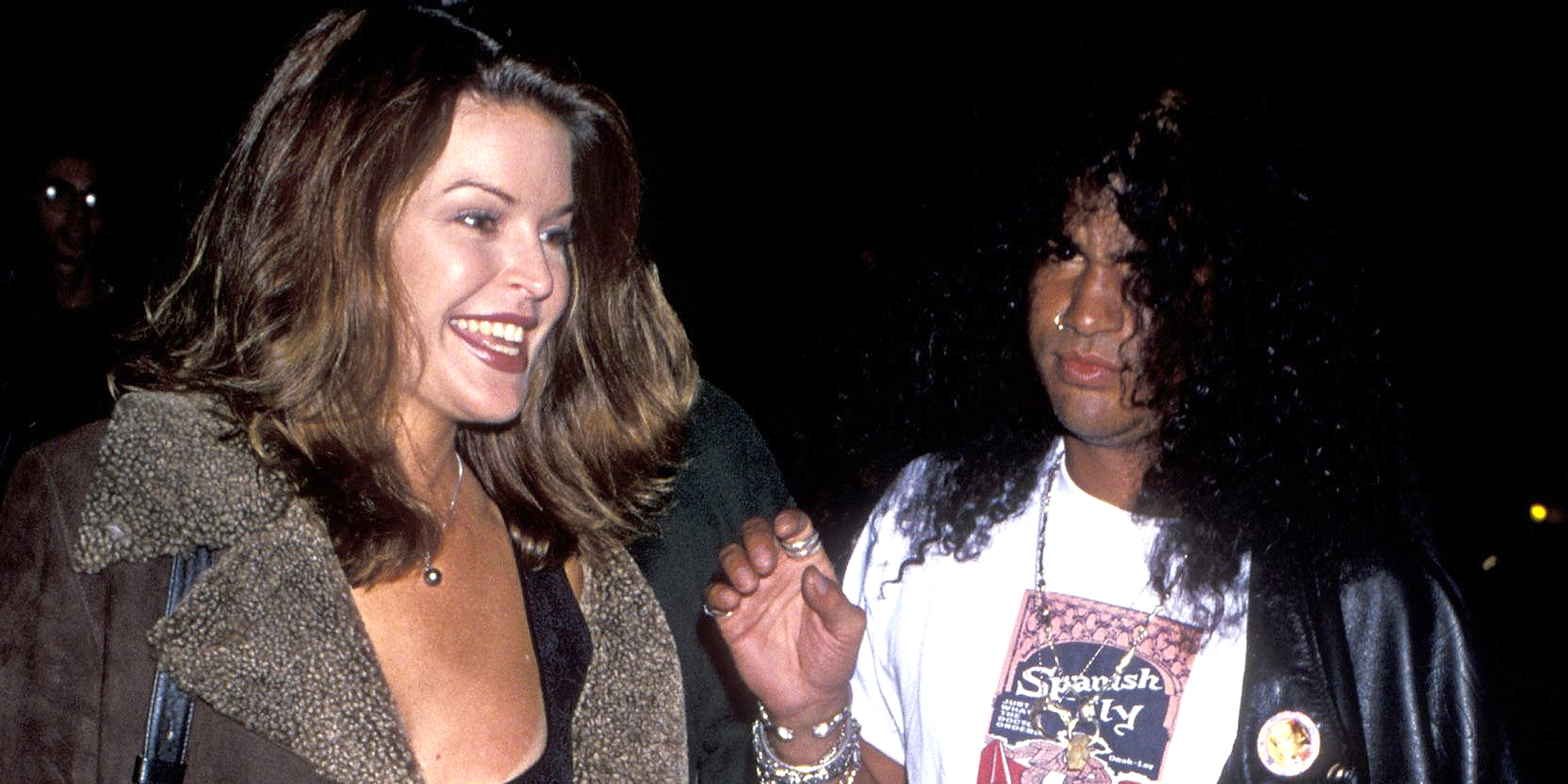 Renee Suran and Slash | Source: Getty Images