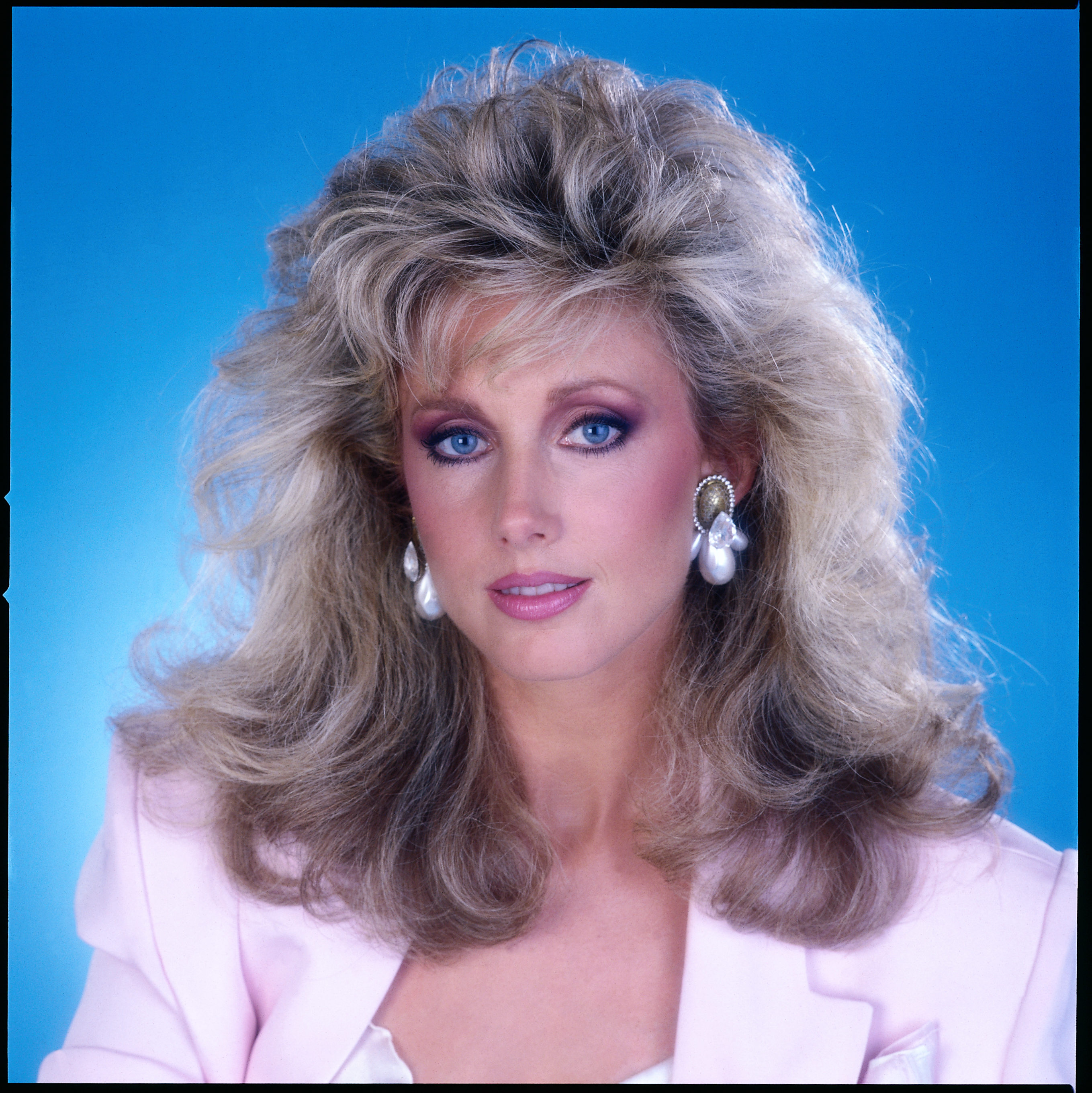 Morgan Fairchild as Jordan Roberts on "Falcon Crest," on November 14, 1985 | Source: Getty Images