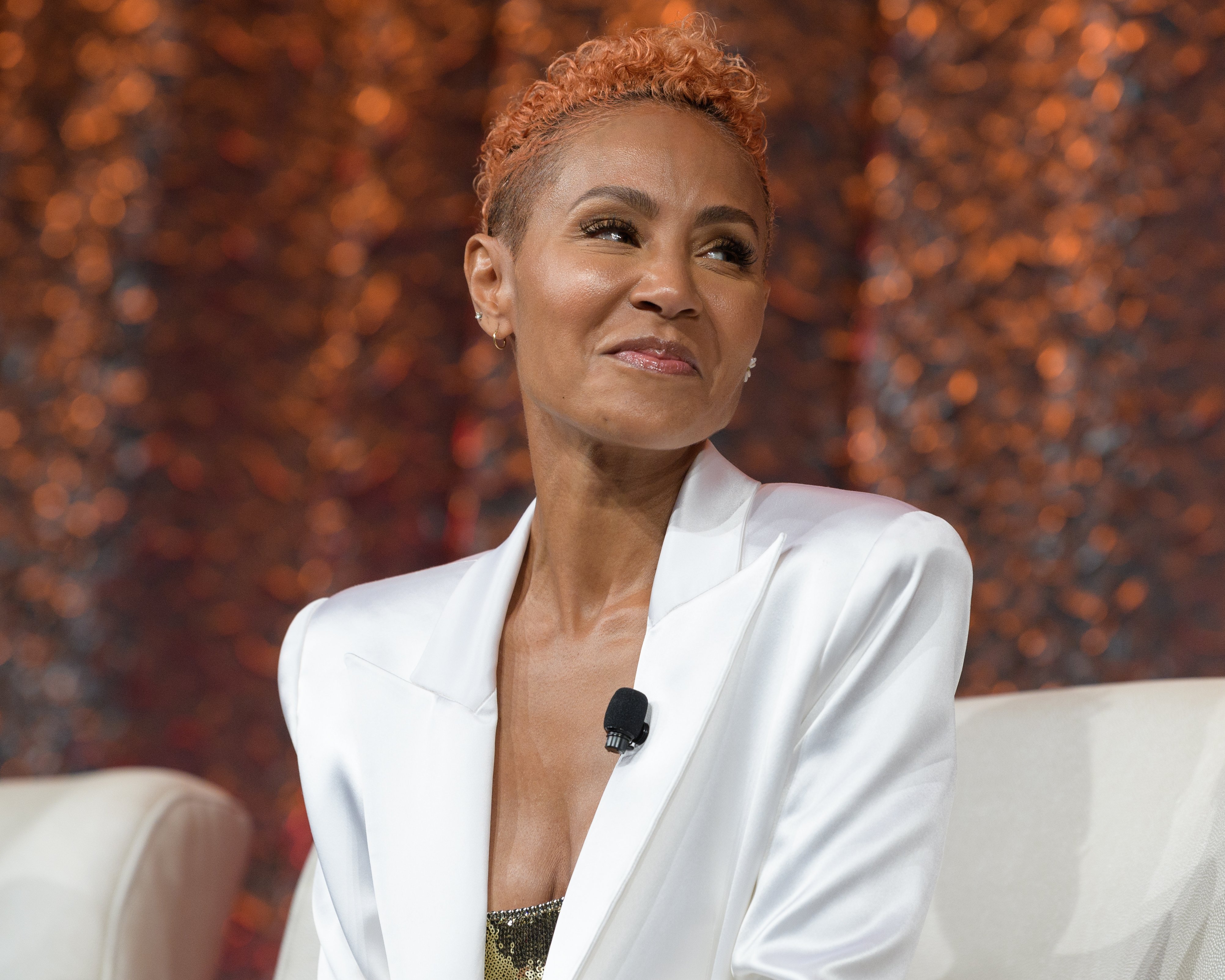 Jada Pinkett Smith speaks on stage during NATPE Miami 2020 - Facebook on January 22, 2020 in Miami Beach, Florida | Photo: Getty Images