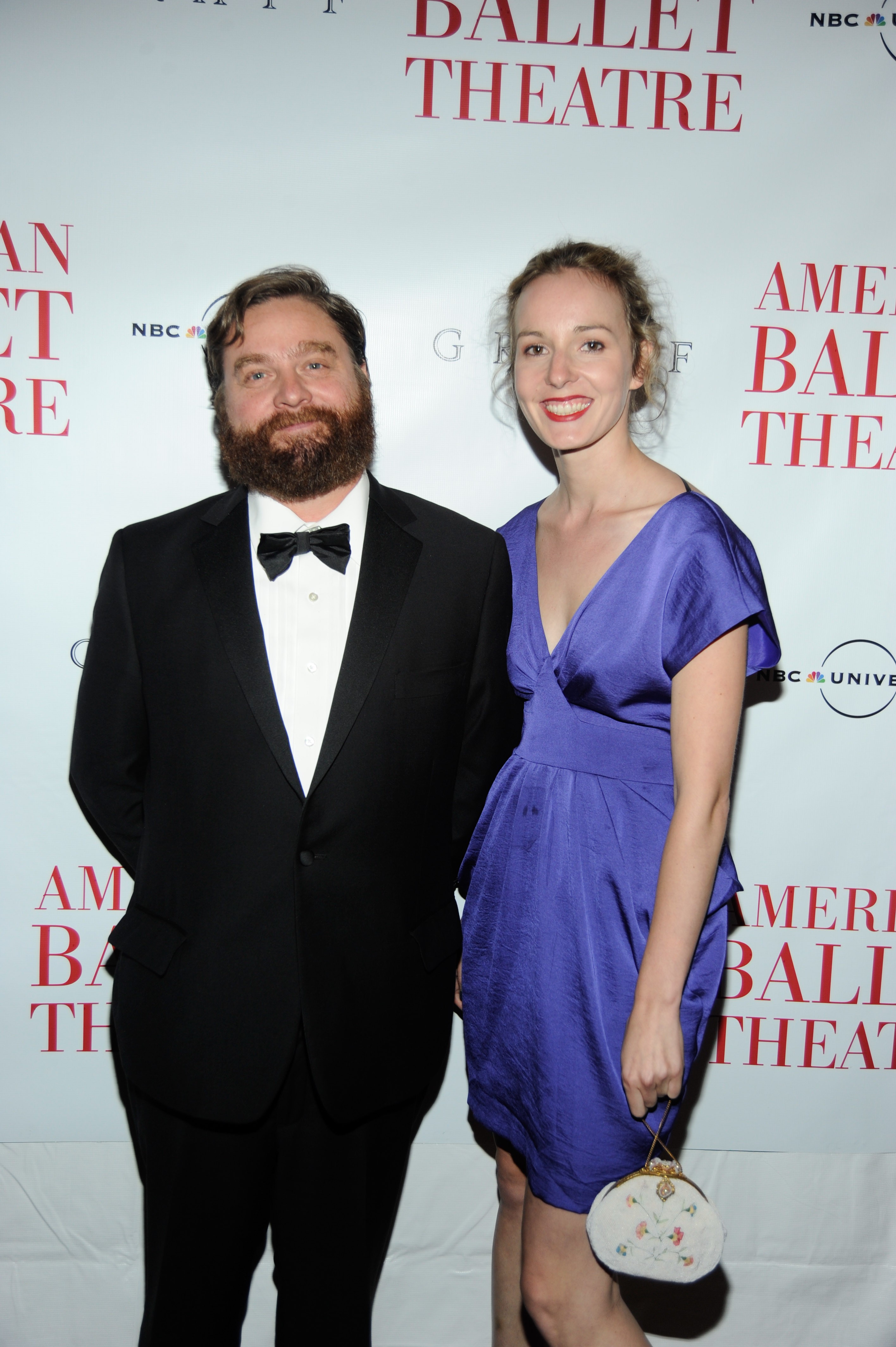 Zach Galifianakis and Quinn Lundberg attend the American Ballet Theatre's 70th Anniversary Season Spring Gala at The Metropolitan Opera House on May 17, 2010, in New York City. | Source: Getty Images