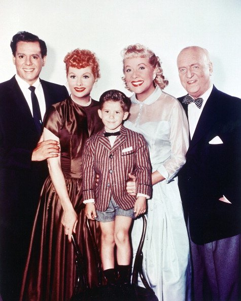 Lucille Ball, Keith Thibodeaux, Vivian Vance, and William Frawley in a group studio portrait for the TV series, "I Love Lucy," circa 1955. | Photo: Getty Images