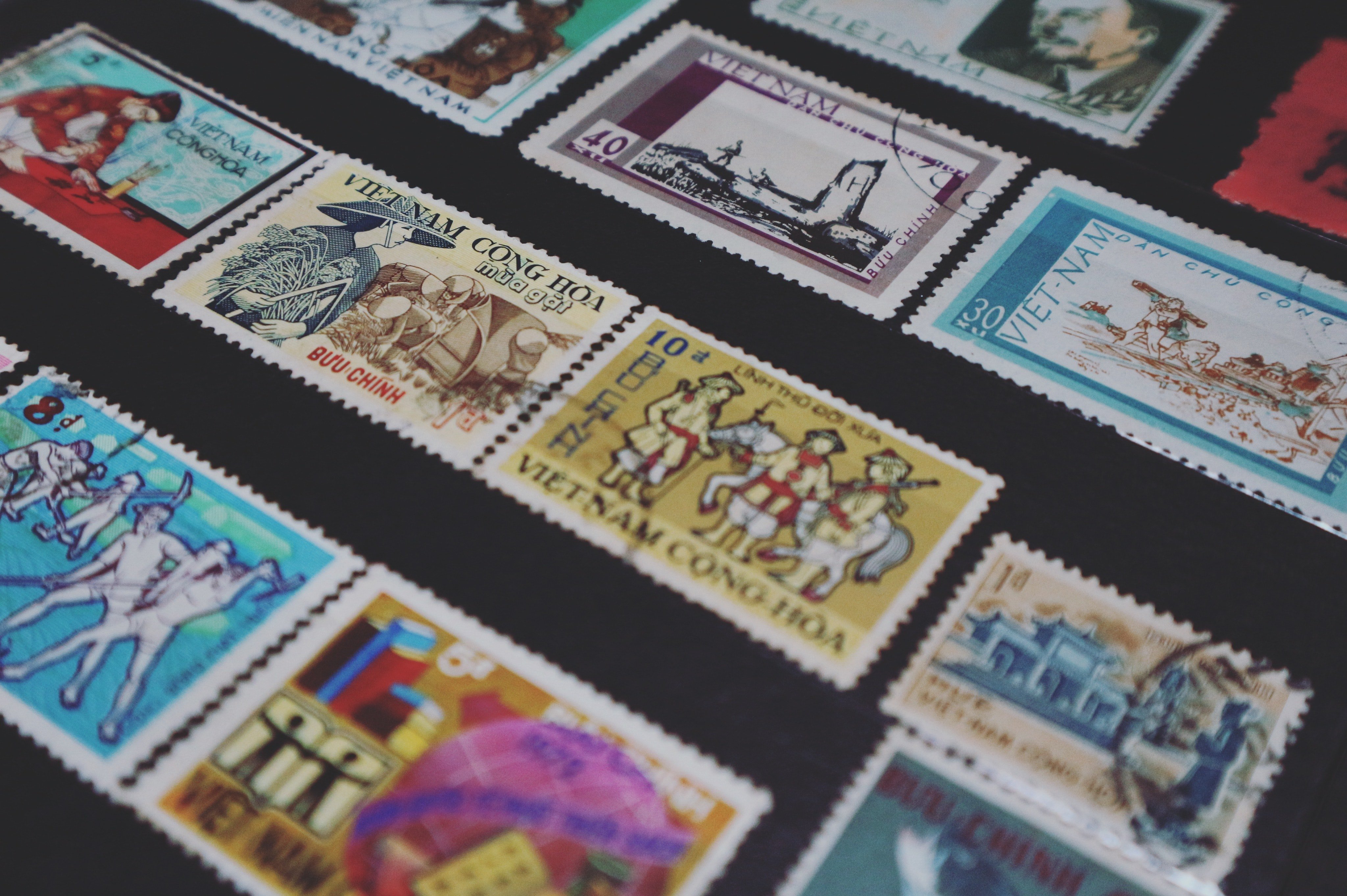 Colección de sellos. | Foto: Pexels