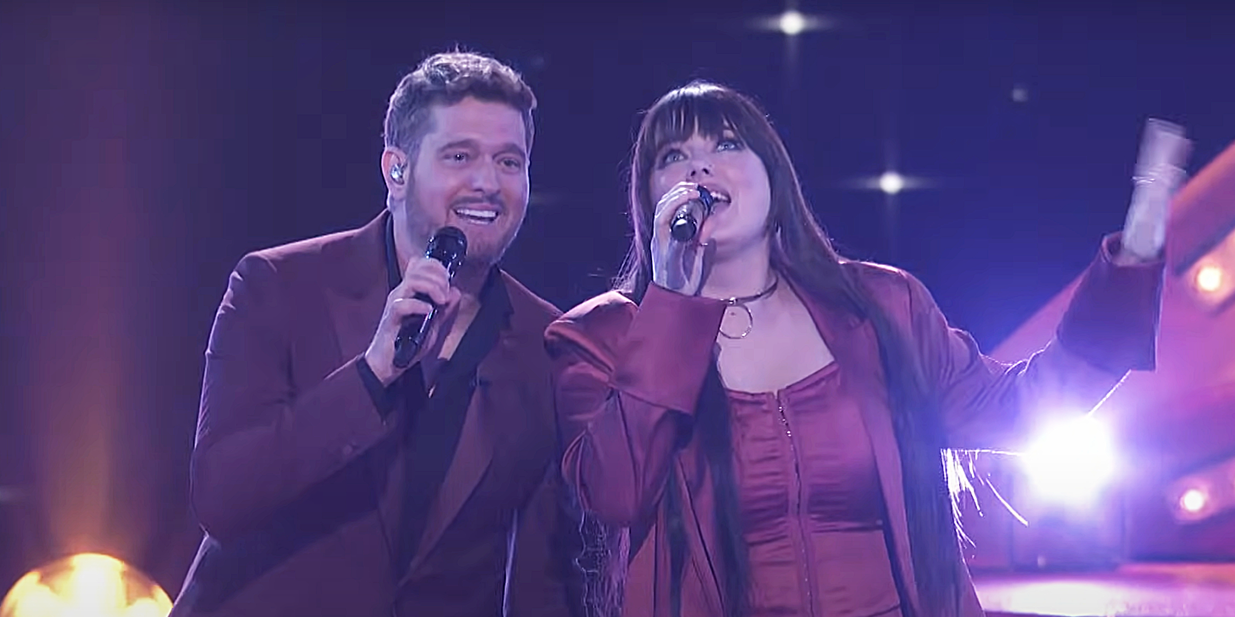 Michael Bublé and Jadyn Cree | Source: YouTube/@nbcthevoice